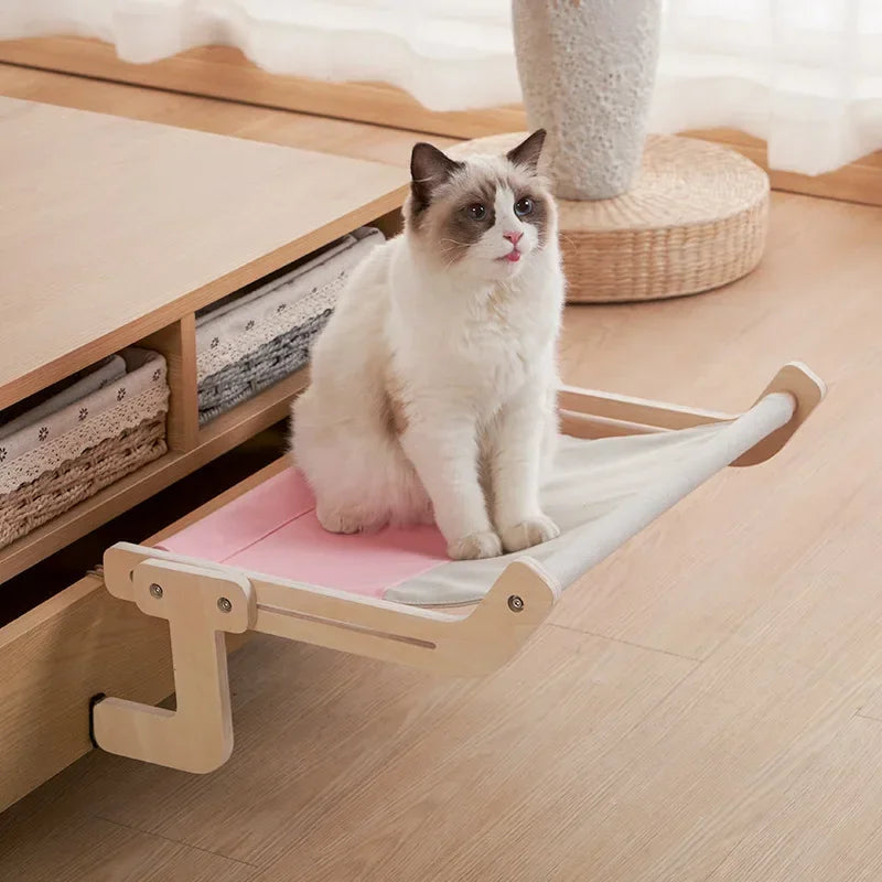 gris rose hamac pour chat