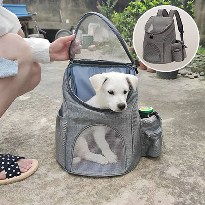 gris Sac à dos pour chien 