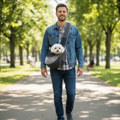 gris Sac de transport pour Chien