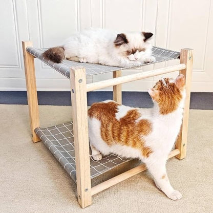 hamac pour chat double gris