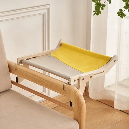 hamac pour chat gris jaune
