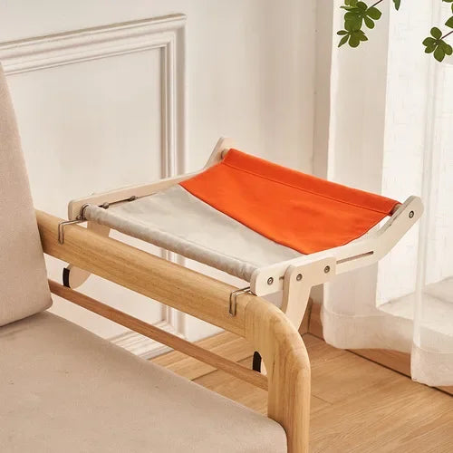 hamac pour chat gris orange