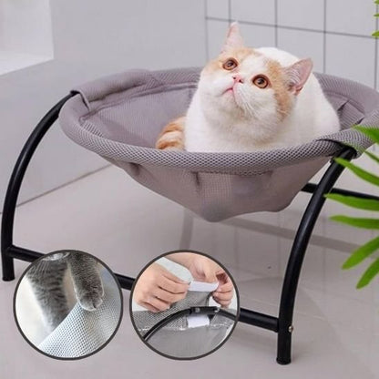 hamac pour chat gris