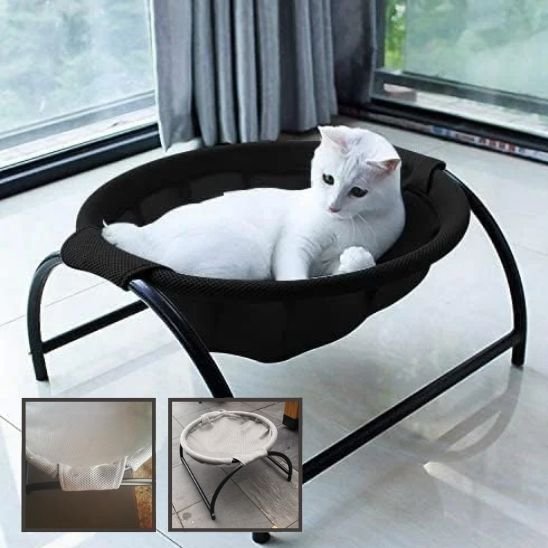hamac pour chat noir