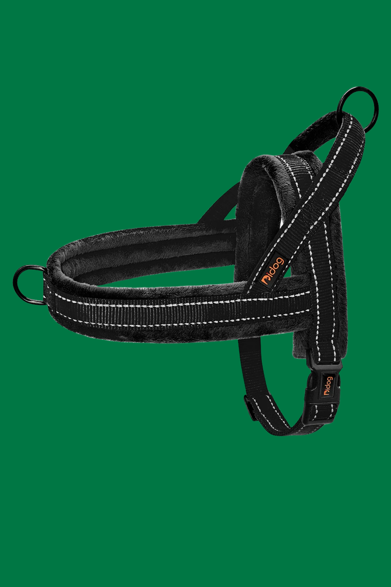 harnais chien anti traction noir