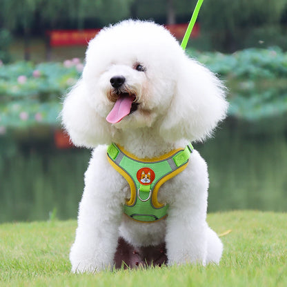 harnais chien vert