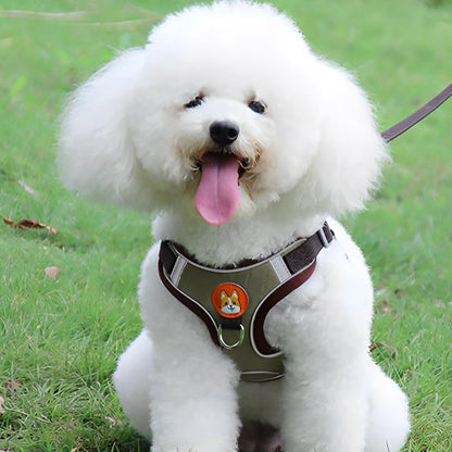 Harnais pour chien brun gris 