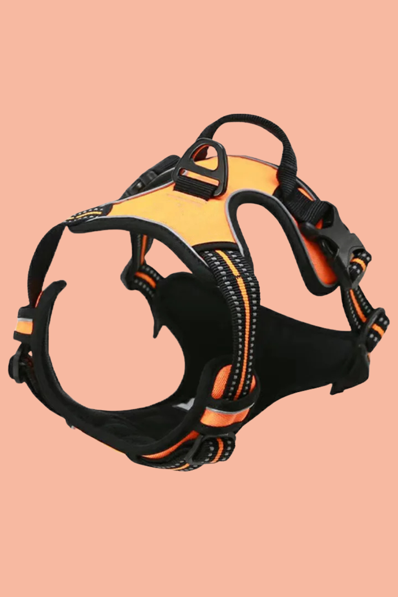 harnais pour chien orange