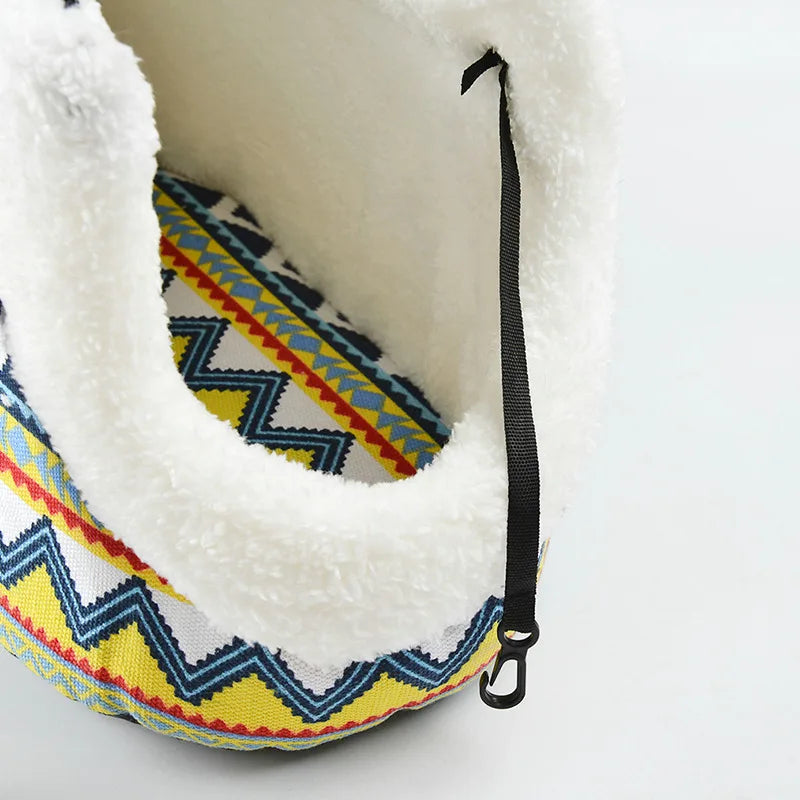 interieur sac a dos chien rayure