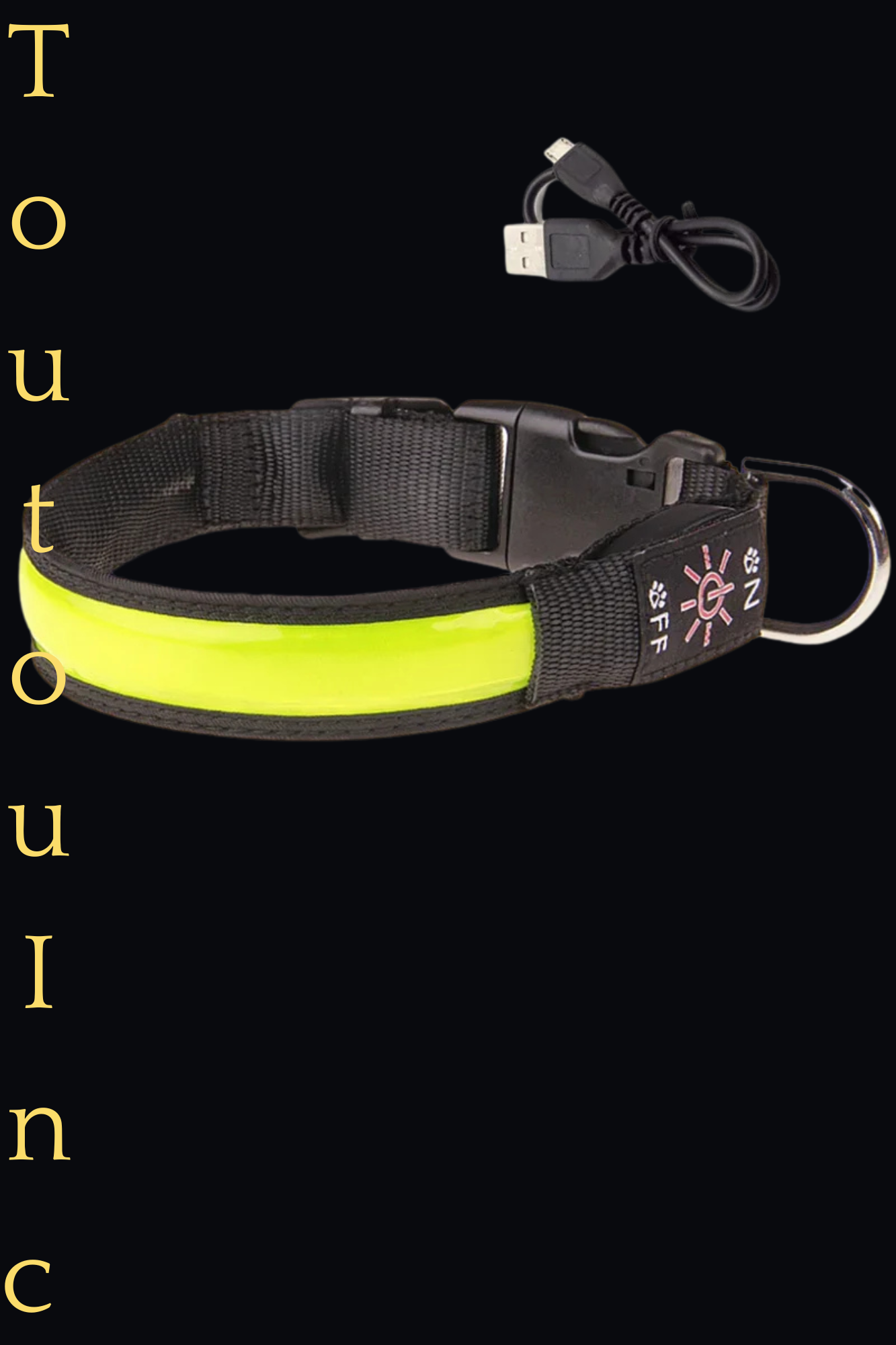 jaune collier lumineux