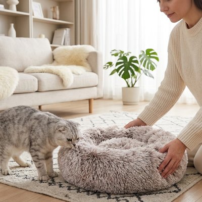 khaki Coussin pour Chat 