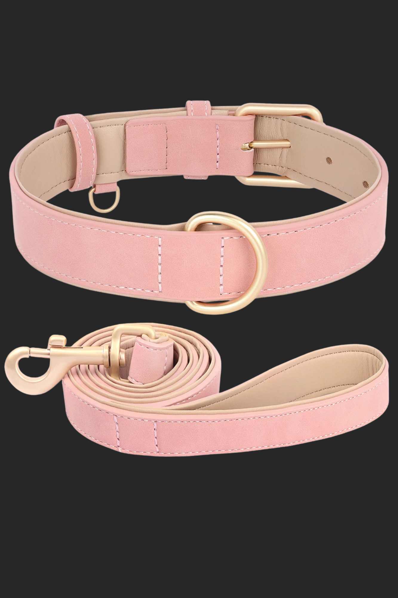 laisse collier rose