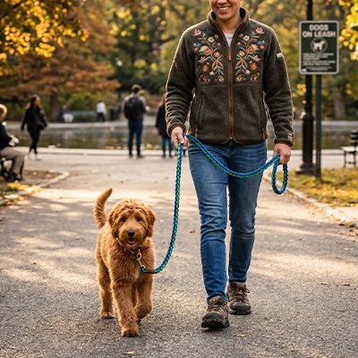 Laisse pour Chien bleu Robuste et Confortable