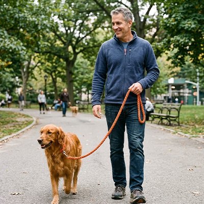 Laisse pour Chien orange Robuste et Confortable