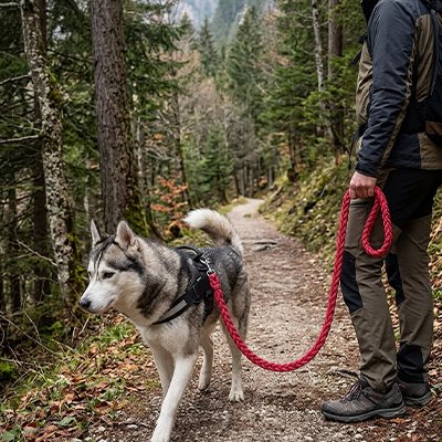 Laisse pour Chien rouge Robuste et Confortable