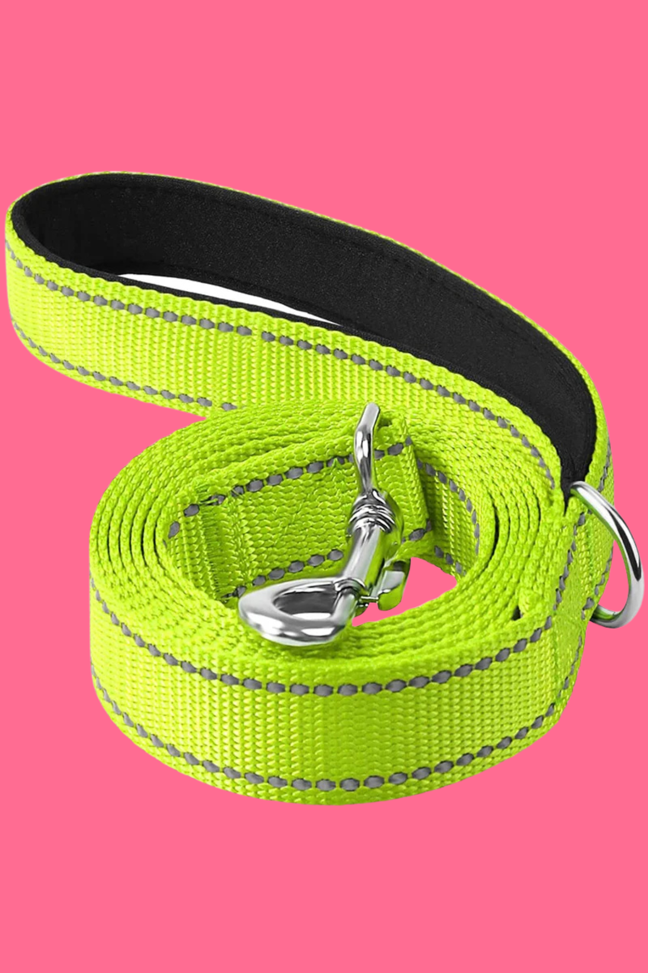 laisse pour chien vert fluorescent