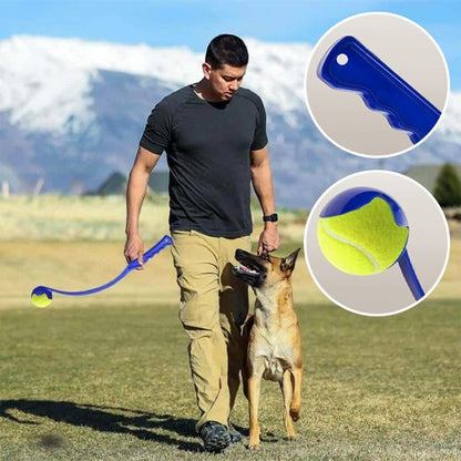 Lanceur bleu de balle pour chien