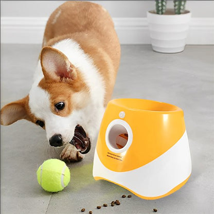 Lanceur de balle pour chien orange auto play