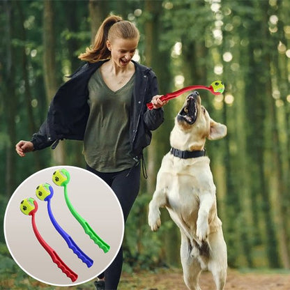 Lanceur de balle pour chien rouge bleu vert 