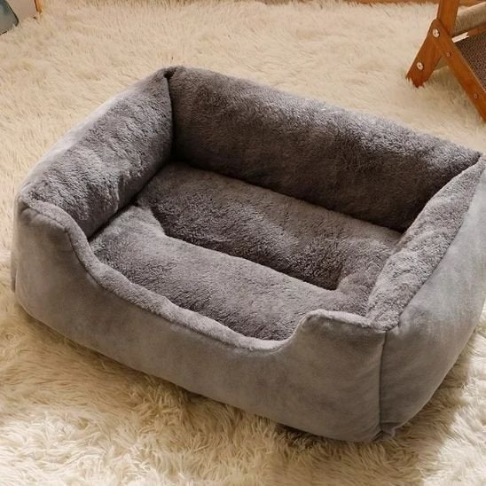 lit chat doux gris