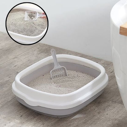 litiere pour chat gris