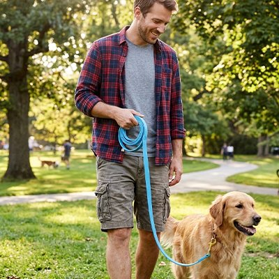 Longe pour Chien bleu