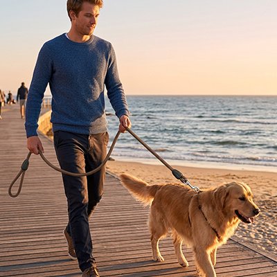 Longe pour Chien brun
