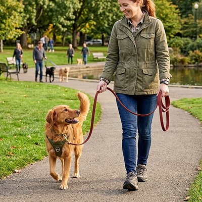 Longe pour Chien grenat