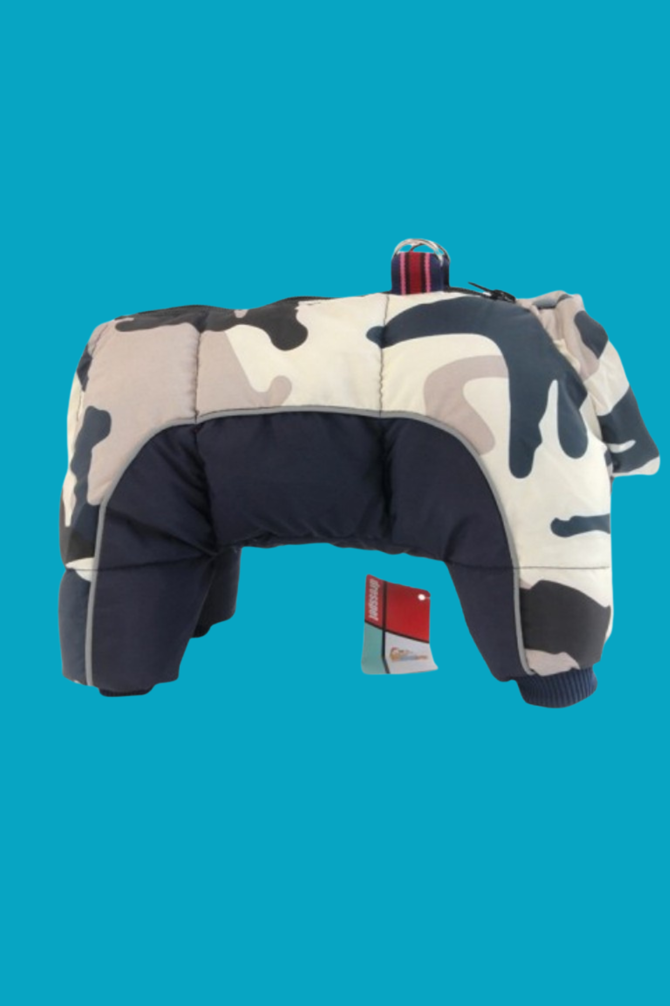 manteau pour chien navy bleu camouflage