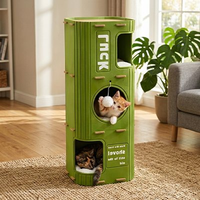 Niche pour chat 3couche