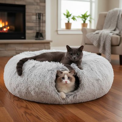 Niche pour chat-douillette