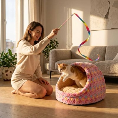 Niche pour Chat rose