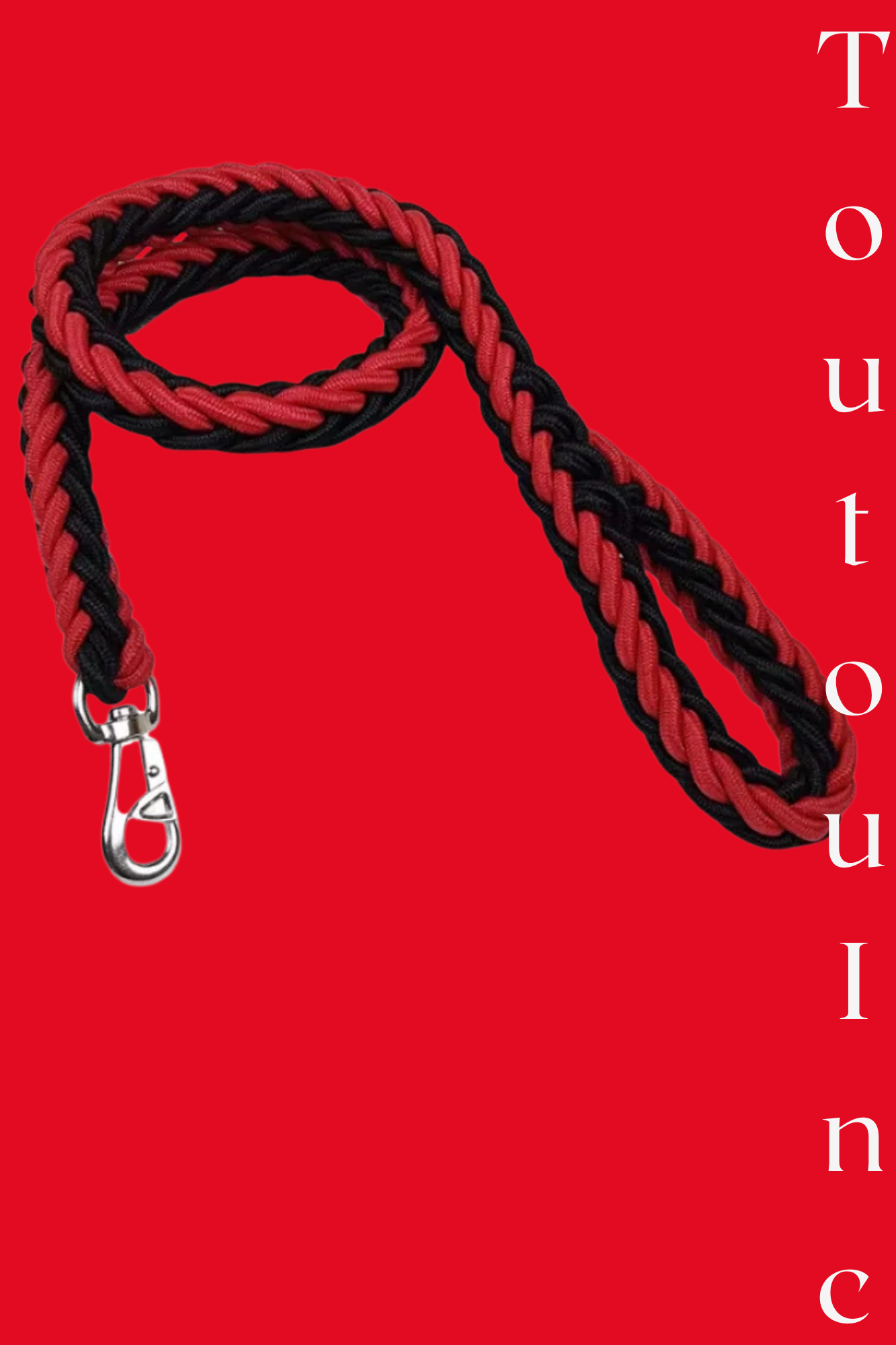 noir & rouge laisse pour chien 