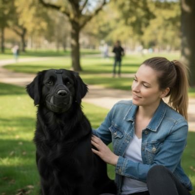 Muselière pour chien​ noir