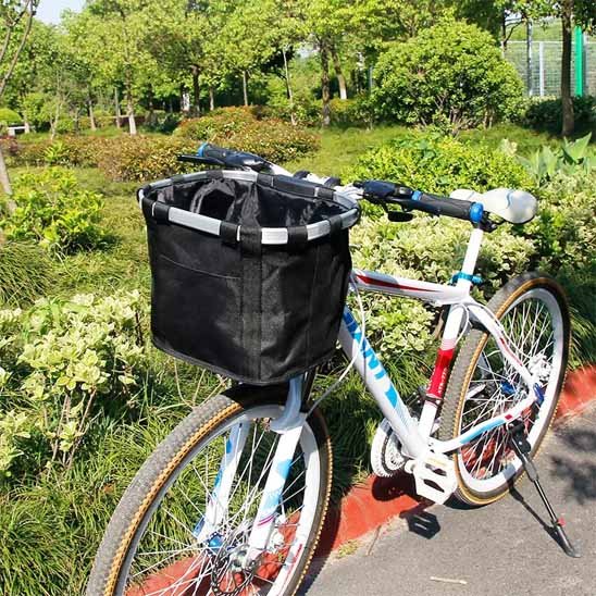 noir Panier velo chien 