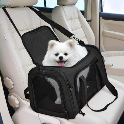 noir sac de transport chien 