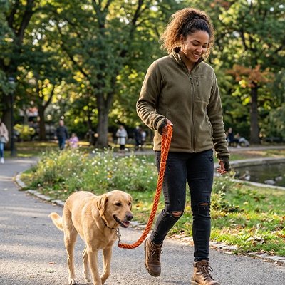 orange Laisse pour Chien 