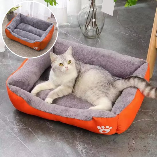 orange Panier Chat Confortable Design