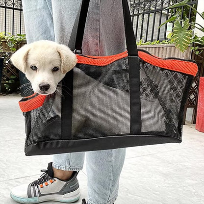 orange Sac de transport pour chien