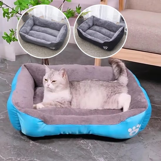 Panier Chat Confortable Design bleu 