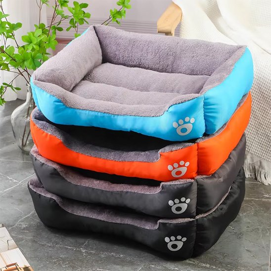 Panier Chat bleu orange noir