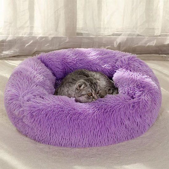 Panier Chat mauve