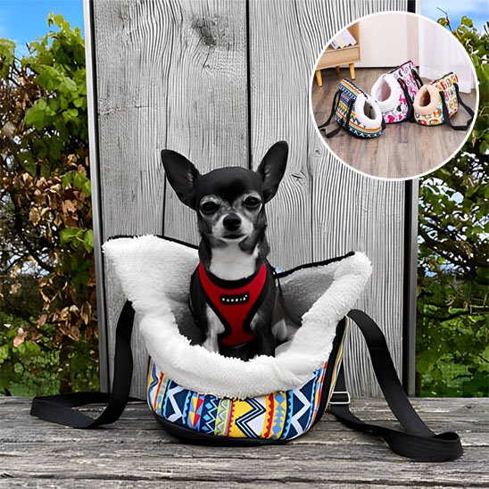 rayure sac de transport chien 