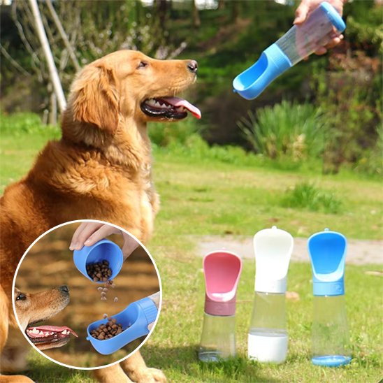 resistant Gourde chien rose blanc bleu