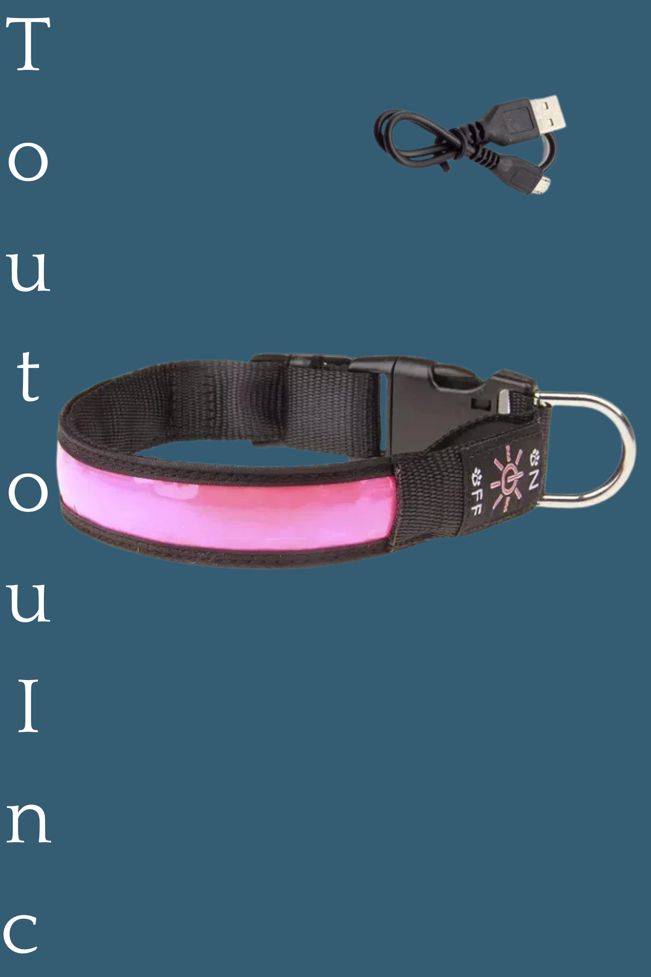 rose collier lumineux