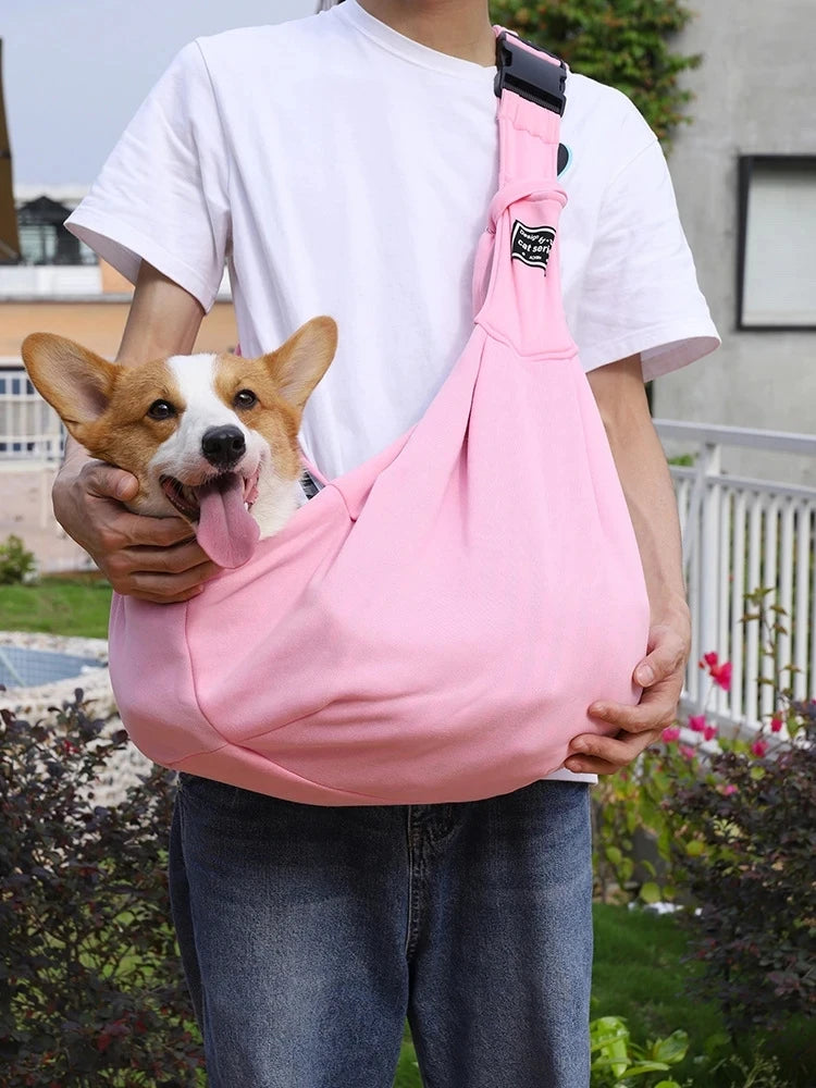 rose sac a dos pour chien