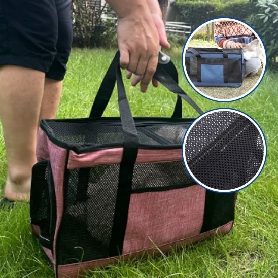 rose Sac de transport pour chat voyage pro