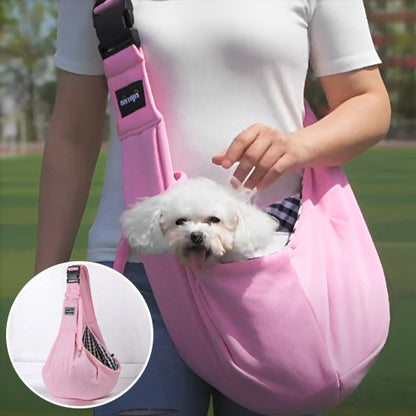 rose Sac de transport pour chien rose