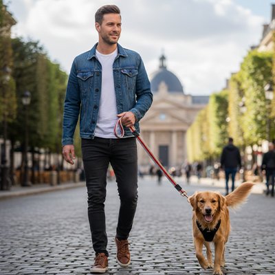 rouge Laisse pour Chien rouge Robuste et Confortable