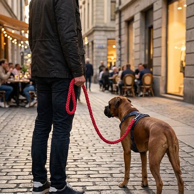 rouge Laisse pour Chien 